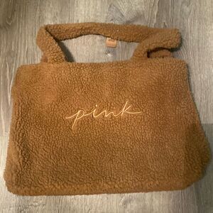 PINK Sherpa Shoulder Bag (new with tags)